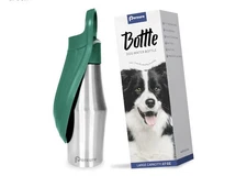 27 OZ Dog Water Bottle Portable Stainless Steel Convenient Pet Water Dispense...