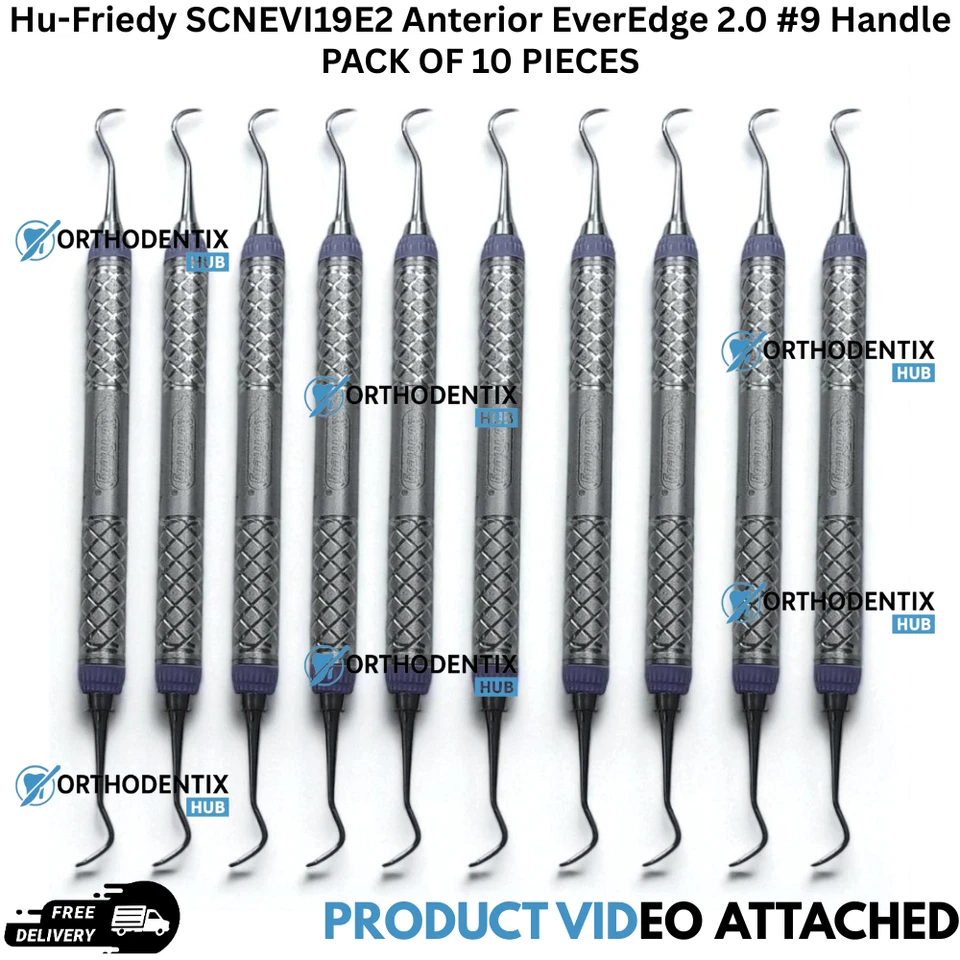 Hu-Friedy SCNEVI19E2 Double End Nevi #1 Dental Anterior Scaler #9 Handle
