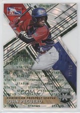 2019 Panini Elite Extra Edition Status Emerald Die-Cut 29/49 John Peguero ms9