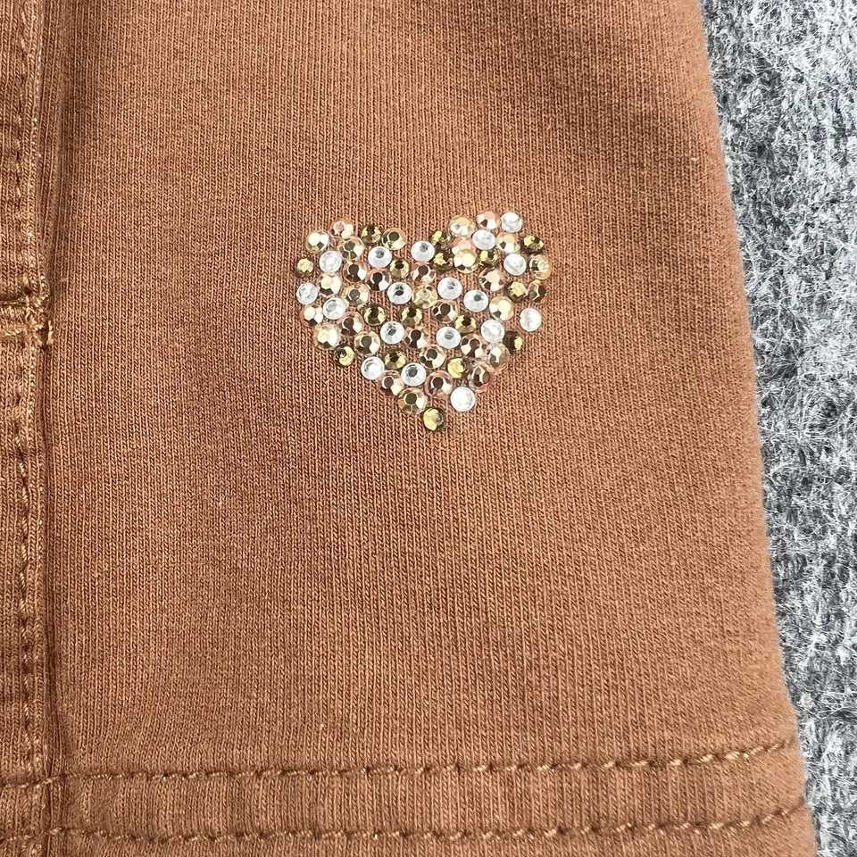 Quacker Factory DreamJeannes Jacket Womens Large 14 Brown Studded Rhinestone - Image 2 of 4