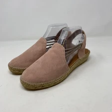 Toni Pons Shoes Womens Size EU 41 Pink Suede Espadrille Slingback Sandals Jute