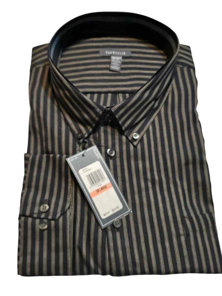 Van Heusen Classic Fit Striped Dress Shirts for Men for sale | eBay