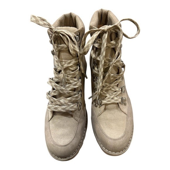 SAOLA Stivali da escursionista vintage corona stringati suola alla caviglia accento rosa talpa taglia 8 5
