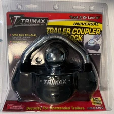Trimax UMAX100 Premium Universal Coupler Lock. Heavy Duty, Keyed Alike.