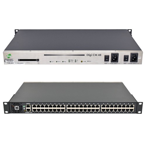 Digi CM 48 Dual Power 50001856-01 50000687-02 48-Port Console Server +Rack Ears - Afbeelding 1 van 6