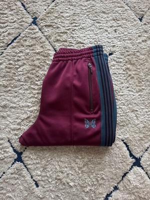 USED NEEDLES MAROON TRACK PANTS (WORN BY FUKASE) ACCEPTABLE