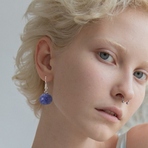 Boucles d'oreilles Artisanales Myrtilles en Argent massif 🫐✨