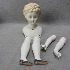 Artist MK Brouse  Shoulder Head Antique Repro Doll Pierced Ears Elongated Neck