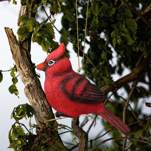 Statua di Uccello Ornamentale Rosso per Decorazioni per Finestre, - Foto 5 di 5
