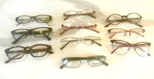 LOT OF 10 Various Name Brand New Optical Eyeglass Frames Unisex Men & Women
