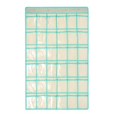 36 Clear Pockets Classroom Chart Organizer Beige, Cell Phone Calculator Hang