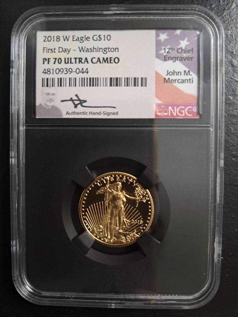 【値下げ】2018 W Eagle $5金貨 PF 70 ULTRA CAMEO American Eagle NGC 2018 Gold Bullion Coins for sale | eBay
