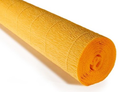Italian Crepe Paper Heavy 180g 19.6 x 98.4 Inch Yellow 576 Cartotecnica Rossi