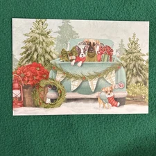 LIQUIDATING-Leanin’ Tree Christmas Greeting Card “Tis The Season For Friends…”