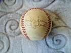 1986 New York Yankees part team signed baseball ball autograph Phil Niekro