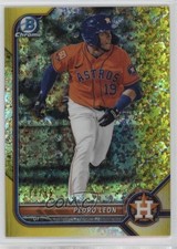 2022 Bowman Chrome Prospects Yellow Mini-Diamond Refractor /75 Pedro Leon 12ui
