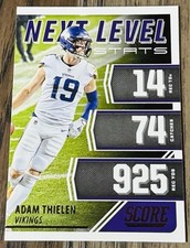 2021 Score Football #NL13 Adam Thielen Next Level Stats -  Minnesota Vikings