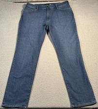 34 Heritage Charisma Jeans Mens 41x34 Blue Dark Wash Straight Leg Denim