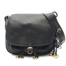 Prada Leather Corsaire Shoulder Bag Women Black One Size