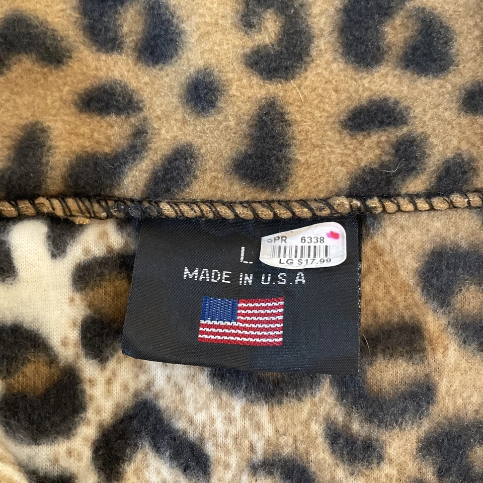 Chaleco cortavientos Sitka Alaska polar para mujer grande estampado de leopardo guepardo marrón Foto 2 de 4