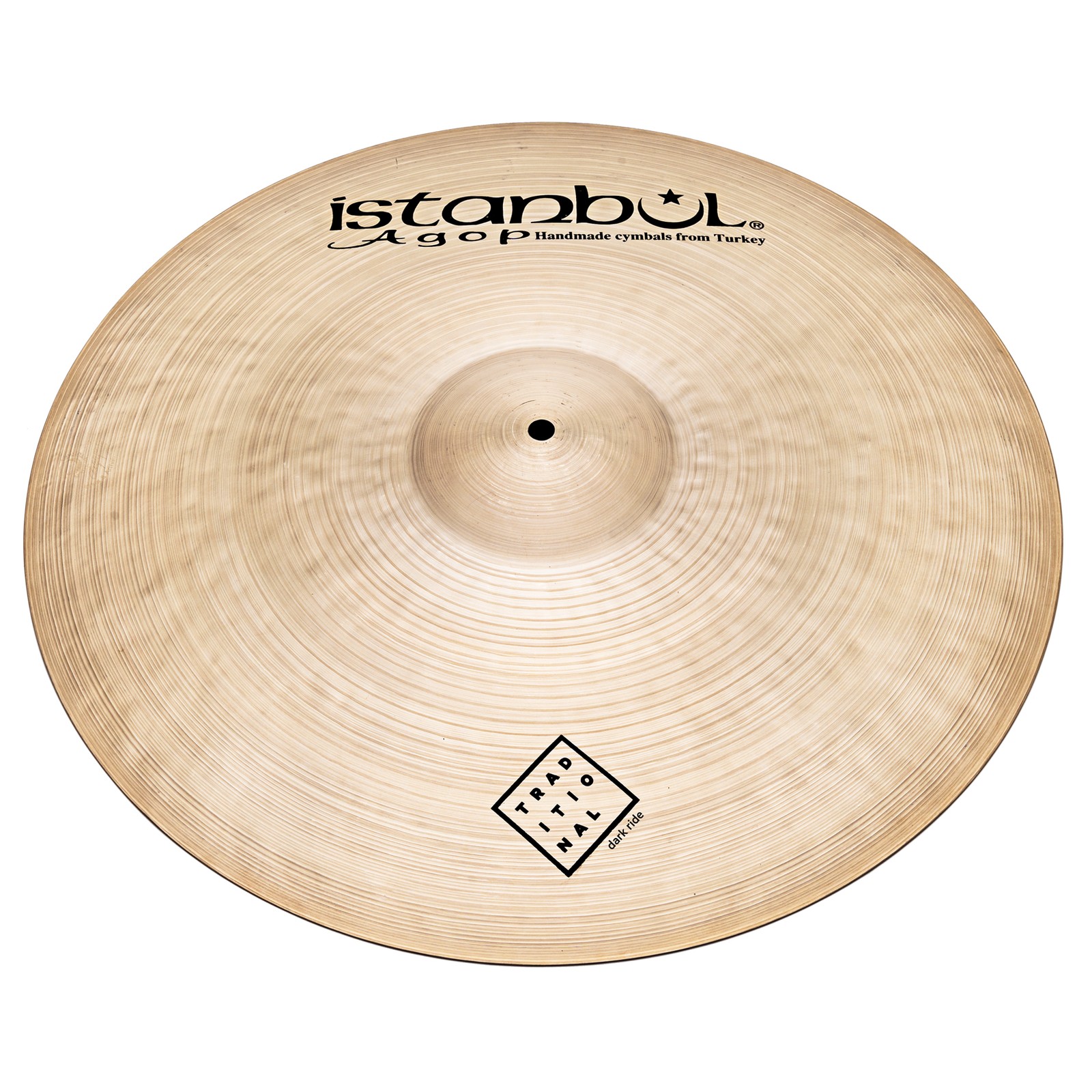 Istanbul 22"" Agop Traditional Dark Ride Cymbal IDR22