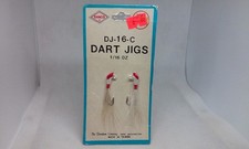 Vintage DANCO DART JIGS Red/White 2 1/2" Feather Jigs 1/16oz DJ-16 Fishing Lure
