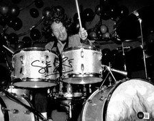 Ginger Baker Cream Signed On Stage 11x14 Photo Beckett AUTO 10 LOA