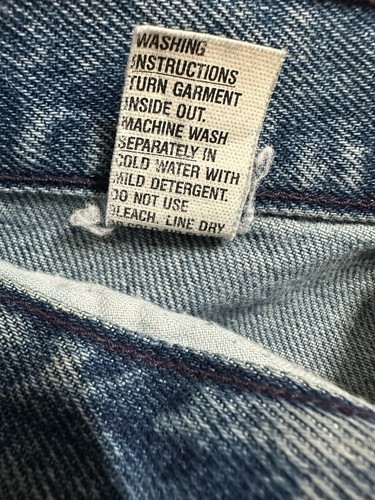 Vtg Roper Faux Leather Front Jeans Panel Chaps 11/12 High Rise Western 90s USA - Picture 5 of 6