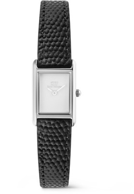 Daniel Wellington - Bound Mini 25mm silberf. Leder schwarz - Damenuhren