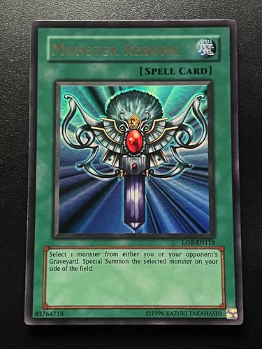 Monster Reborn LOB-EN118 Ultra Rare Near Mint Yugioh