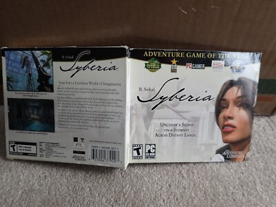 Syberia (PC, 2002) Paper fold Case, manual and game only