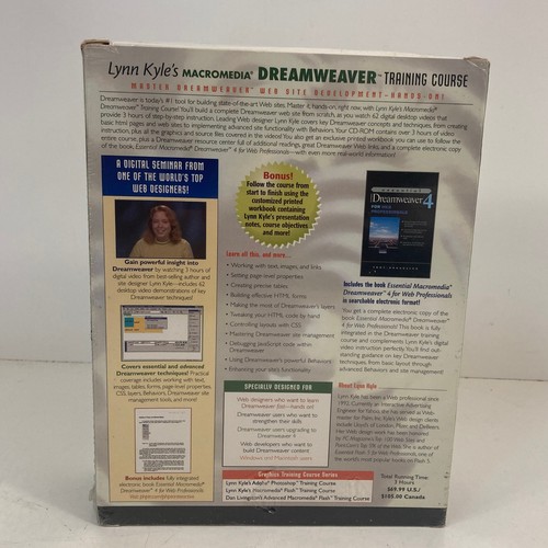 Lynn Kyle's Dreamweaver Training Course Digital Seminar on CD-Rom Windows XP 98 - Picture 2 of 12