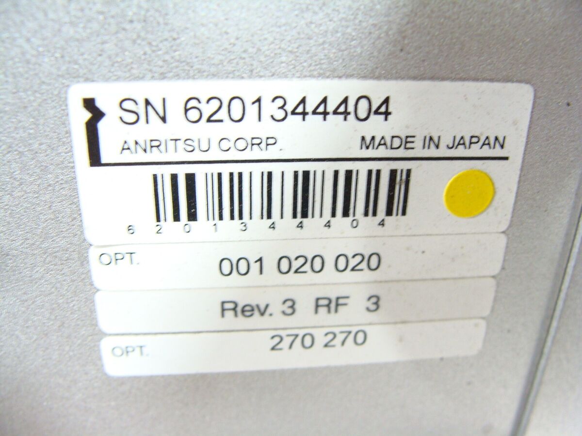 Anritsu MD8475A Communication Analyzer Signaling Tester OPT Anritsu MD8475A Communication Analyzer Signaling Tester OPT