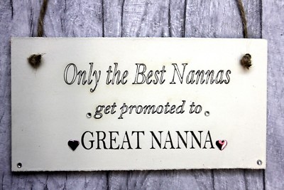 Personalised Plaque Only the Best Nanna/'s Grandparents Great Nanna/'s Gift