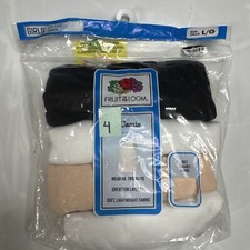Fruit of the Loom Girl's Tag Free 4 Pack Camis Size Large Cotton Blend Tagless