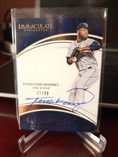2016 Panini Immaculate Diamond Inscriptions #87/99 Fernando Rodney #DI-FR Auto
