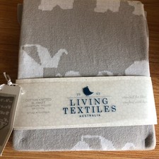 Living Textiles Cotton Knitted Baby Blanket Elephant Parade 30 X 40" Australia