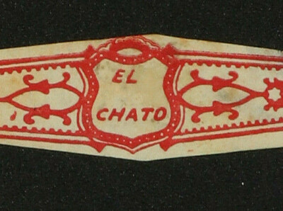 238AM-VITOLA Antigua-Old Cigar Band-Marca EL CHATO