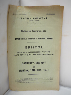 British Railways - Bristol - Multiple Aspect Signalling 1971 - Westerleigh West