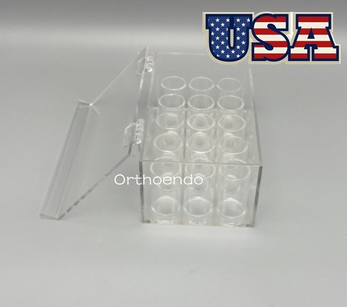 Dental Orthodontic Ligature Ties Box Acrylic Dispenser Placing Holder Case USA - Picture 9 of 10