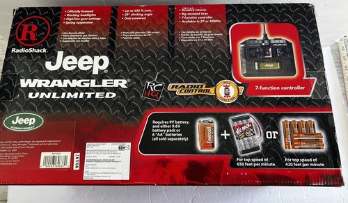 Radio Shack Jeep Wrangler escala 1:14 radiocontrol coche radiocontrol nuevo en caja 2007 - Imagen 8 de 9