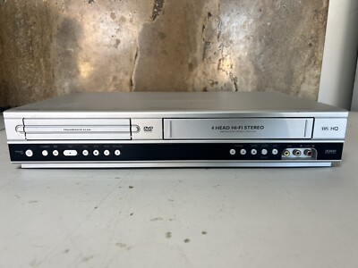 Philips DVP3340V DVD VCR Combo 4 Head Hi-Fi VHS DVD Player Silver Tested