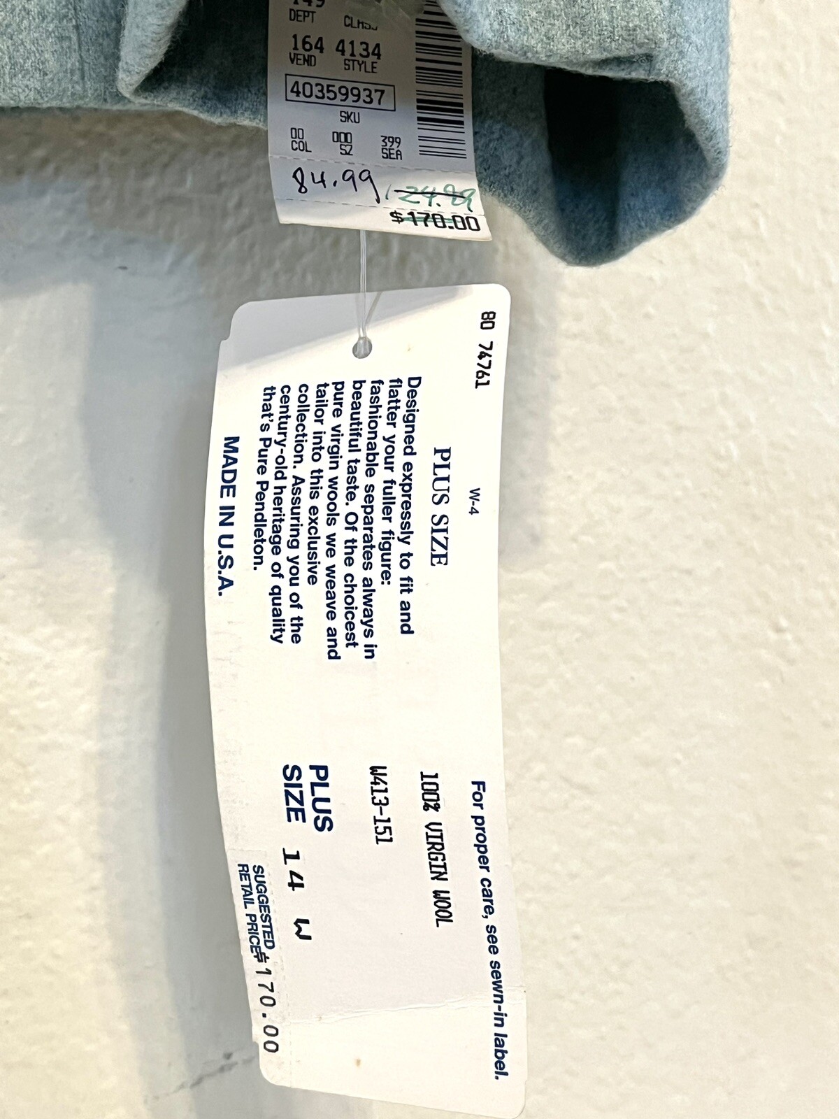 Pendleton Blazer Pure Virgin Wool Jacket Womens 1… - image 4