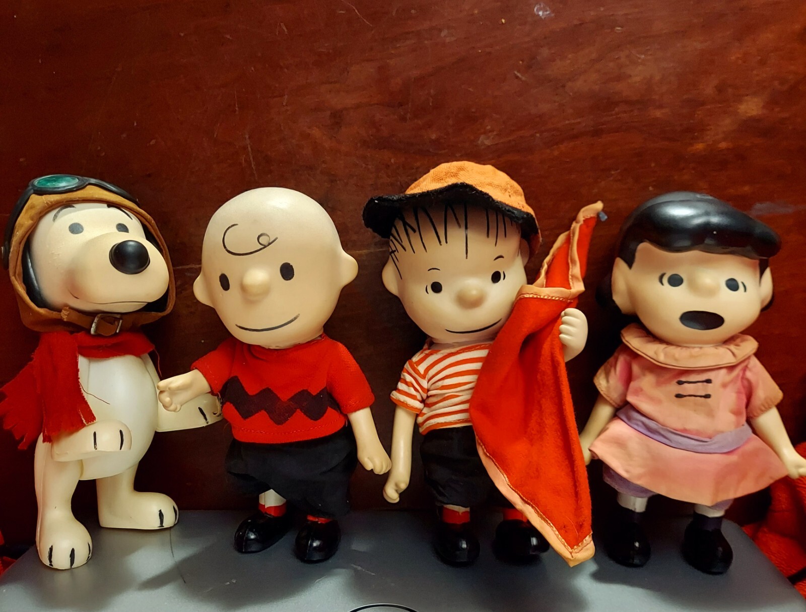 1966 Peanuts Gang Figurines with Red Baron Snoopy, Charlie Brown, Linus & Lucy eBay