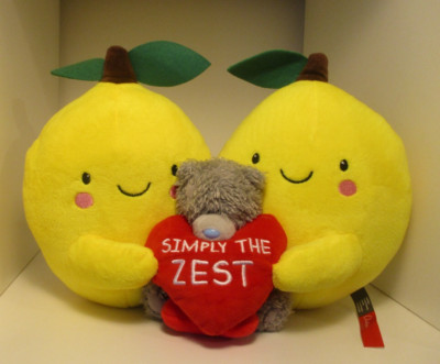 CLINTONS TEDDYBÄR BLAUE NASE LIEBE HERZ WEICHES SPIELZEUG