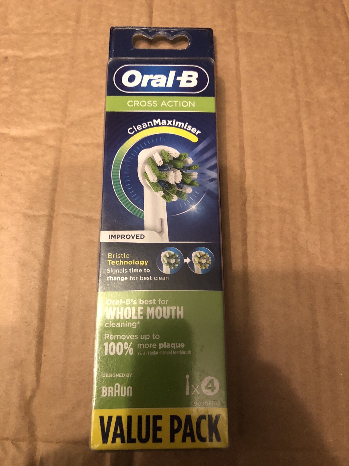 Oral-B CrossAction Electric Toothbrush Heads - Pack of 4
