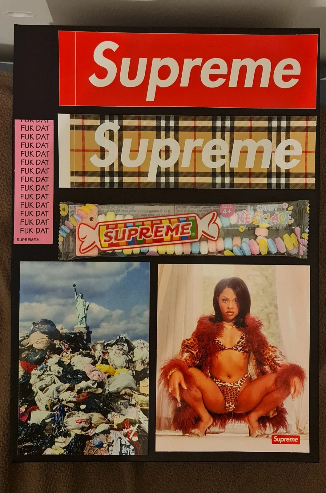 Ensemble collier et autocollants Supreme Candy *NEUF*