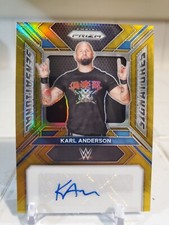 2024 GOLD Prizm WWE KARL ANDERSON Auto Autograph Card #SS-KAN #/10 KILLSHOT SSP