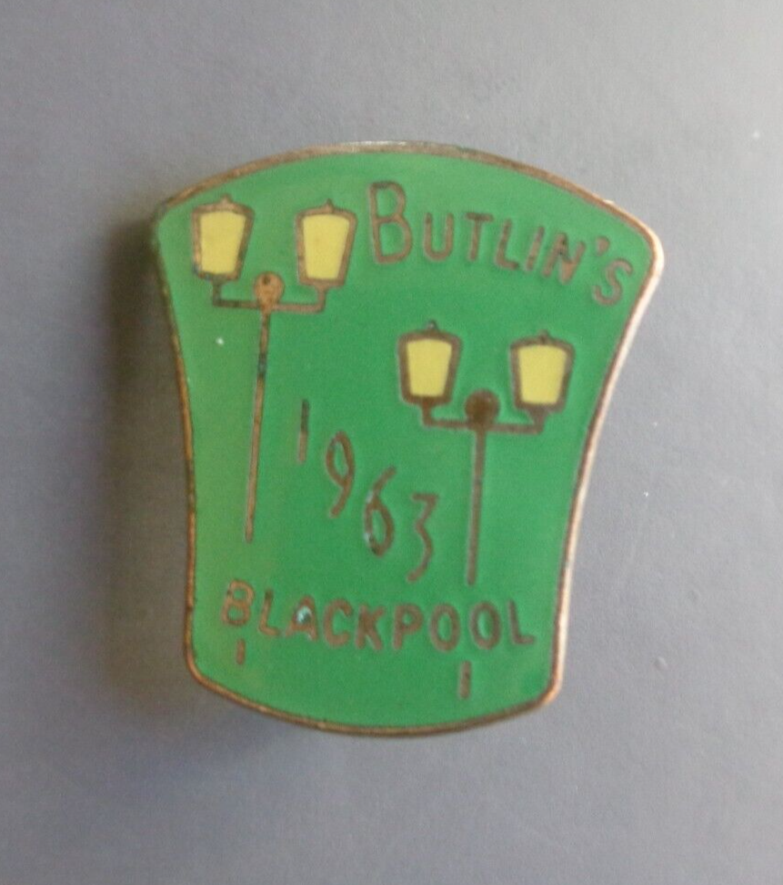 ORIGINAL Butlin Butlins Badge Blackpool 1963 J.R. Gaunt of London