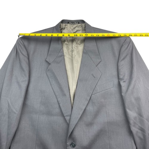 VTG Mani Men’s Wool/Silk 2-Button Blazer Gray • Italy • 42L US - Picture 9 of 12